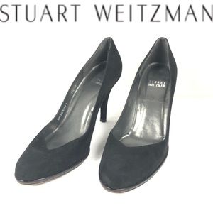 Stuart weitzman leather pointy toe heels size 7.5
